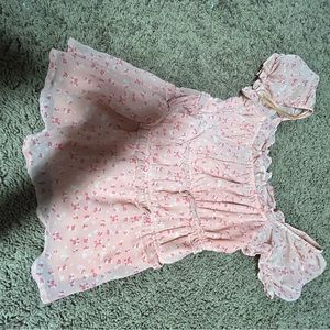 Pink princess styled top